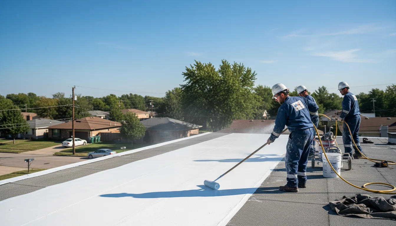 Commercial roof coating in Yatesville, GA near me